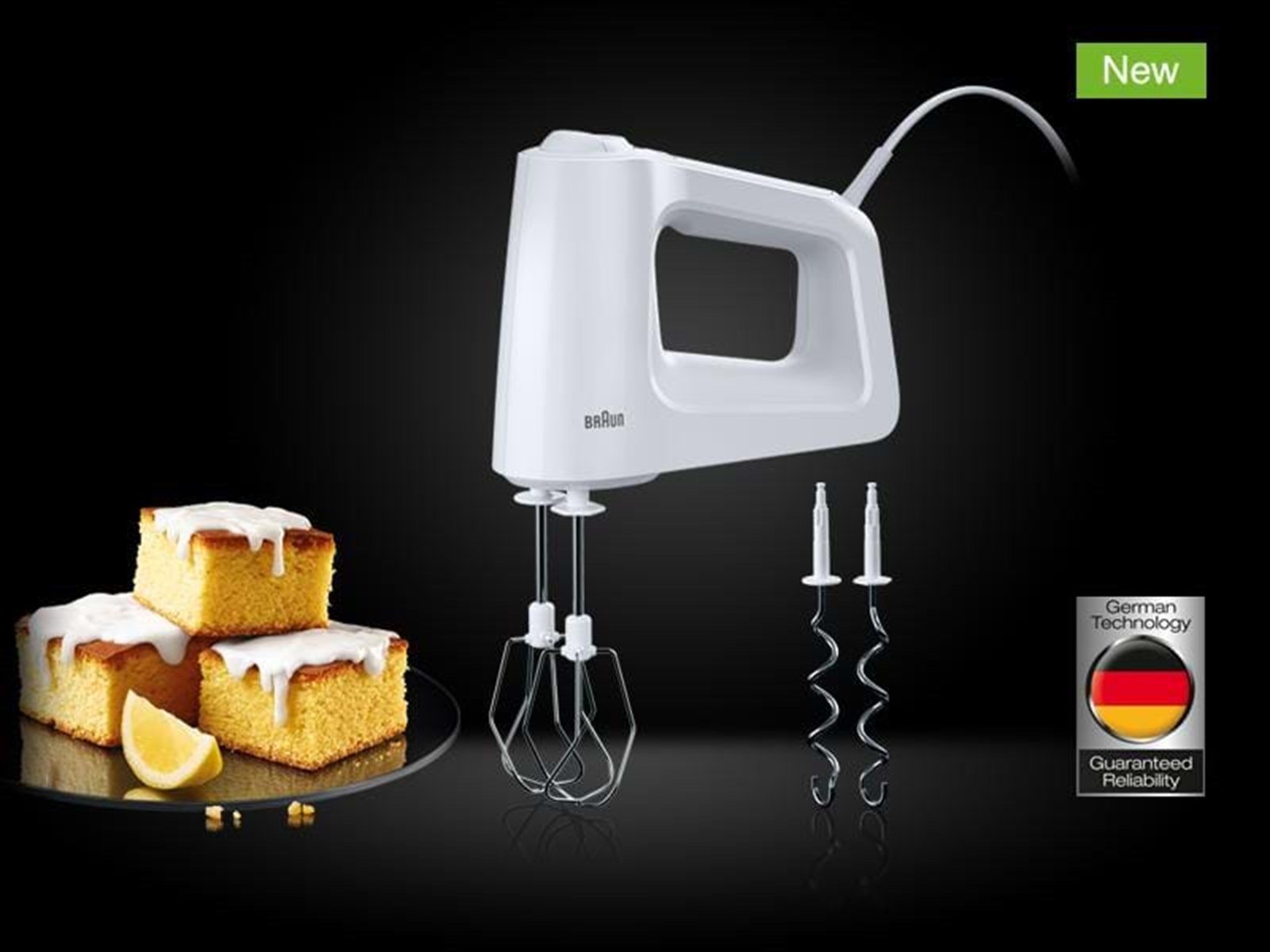 Braun Handmixer HM 3000 WH - 450 W Braun Handmixer HM 3000 WH - 450 W